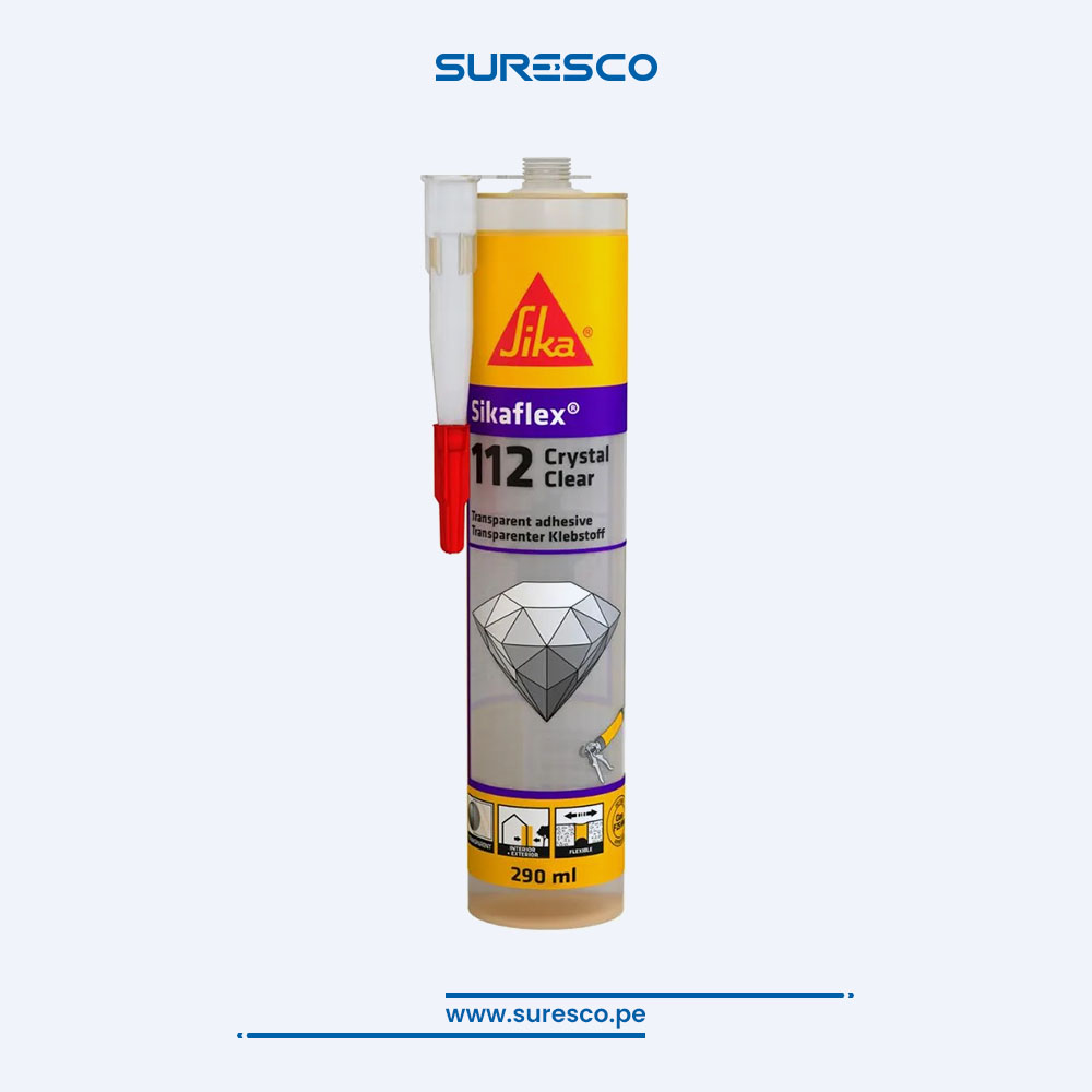 Adhesivo Transparente Sikaflex-112 Crystal Clear 290ml