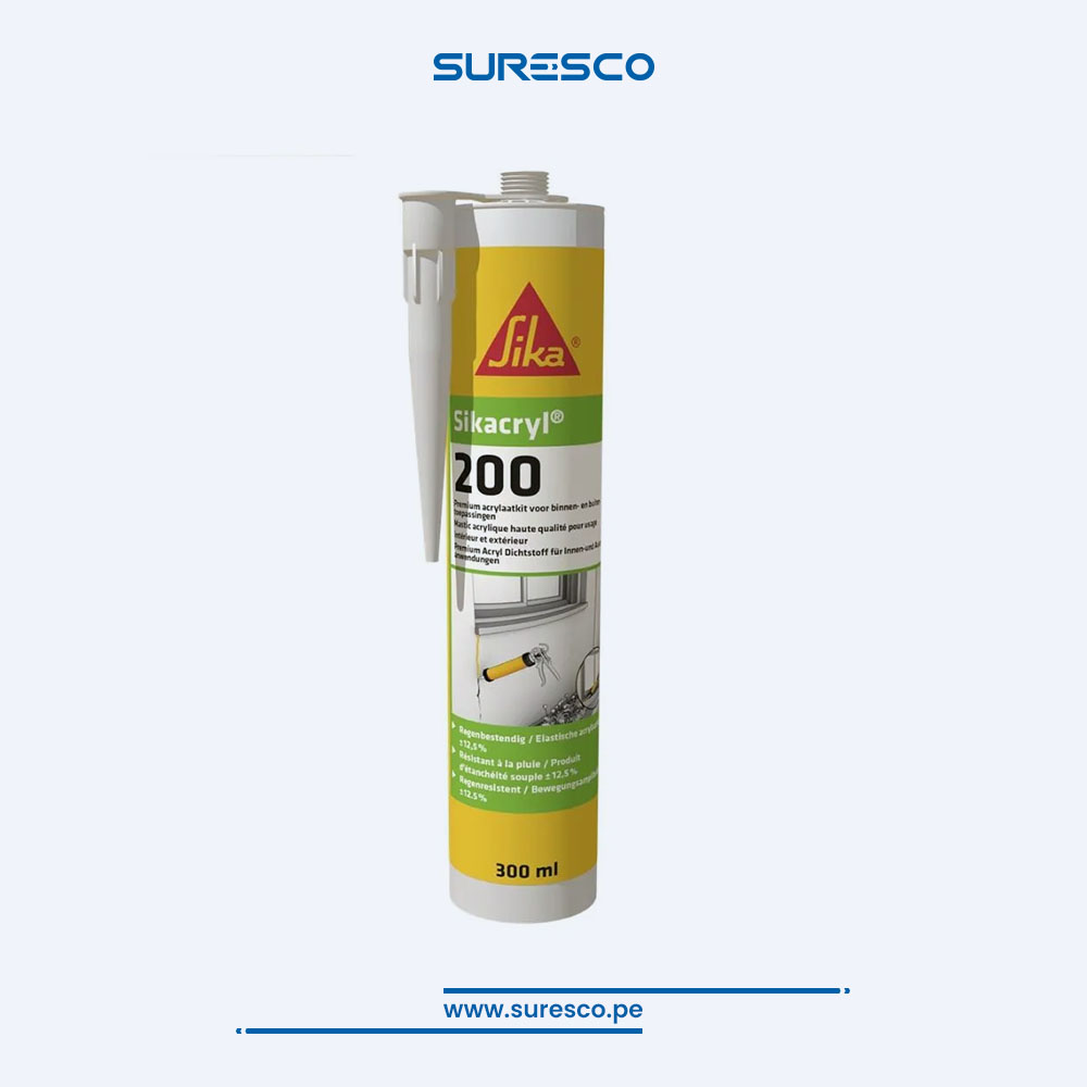 Sellante Acrílico para fisuras y juntas SikaCryl-200