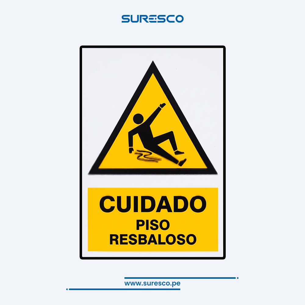 Señalética Advertencia - PISO RESBALOSO