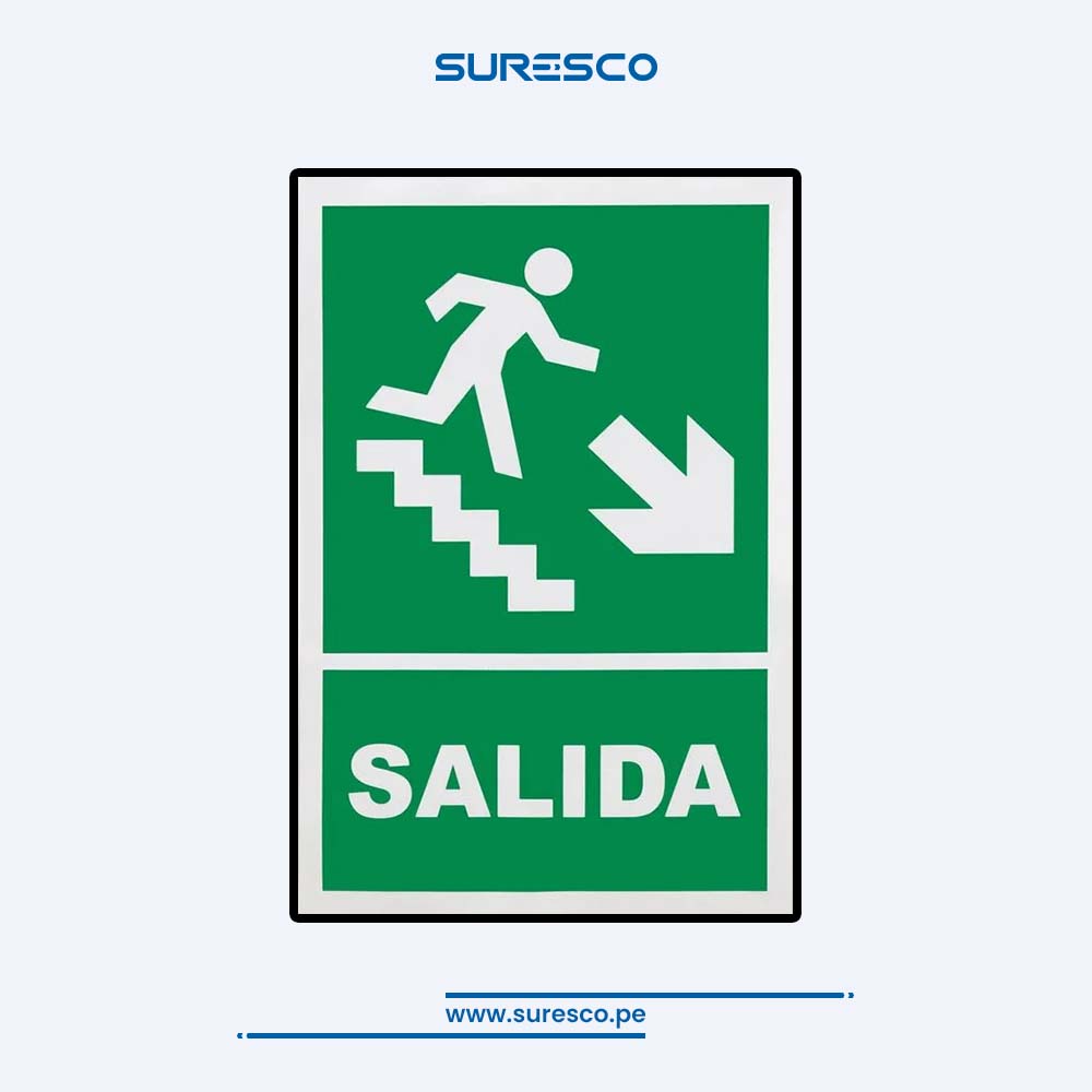 Señalética Evacuación - ESCALERA DE SALIDA