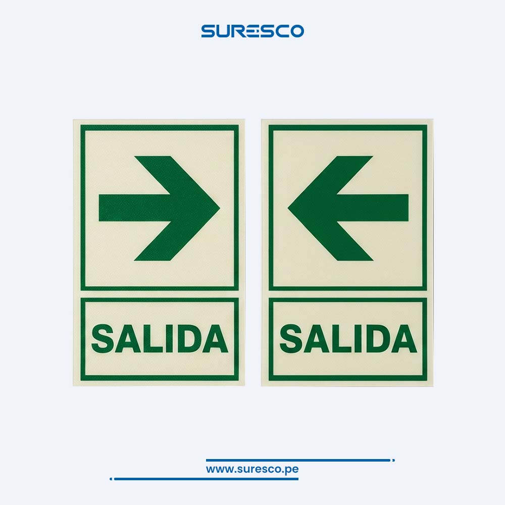 Señalética Foto Luminiscente - SALIDA
