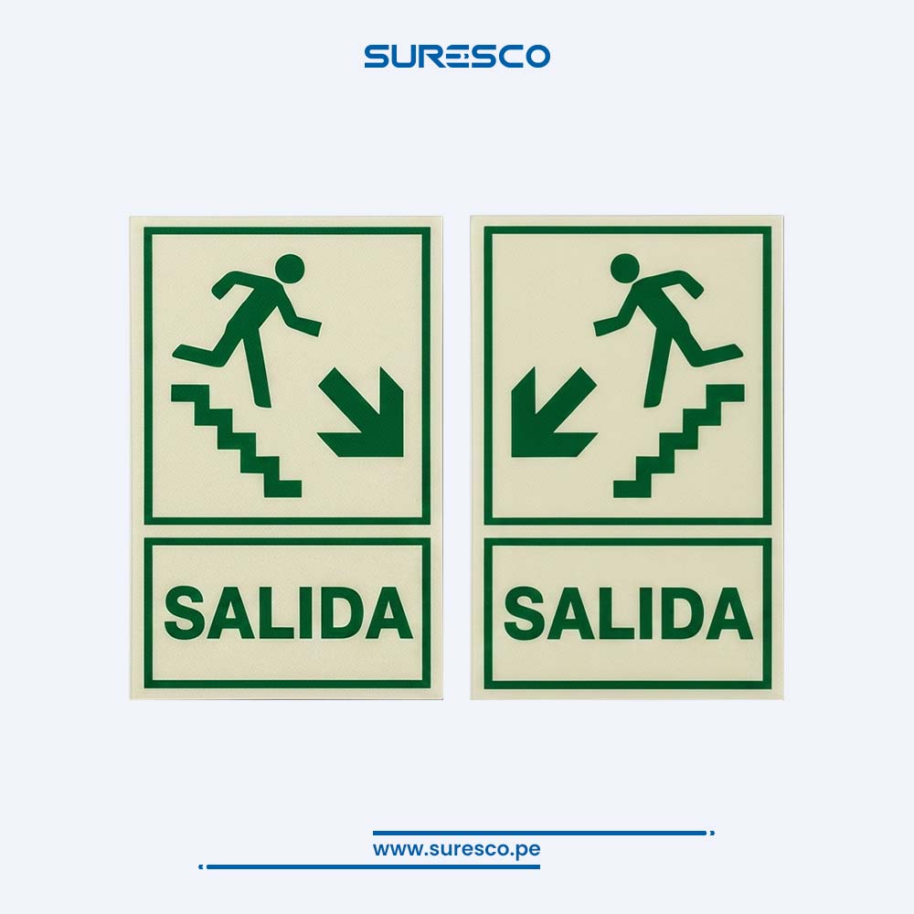 Señalética Foto Luminiscente - SALIDA1